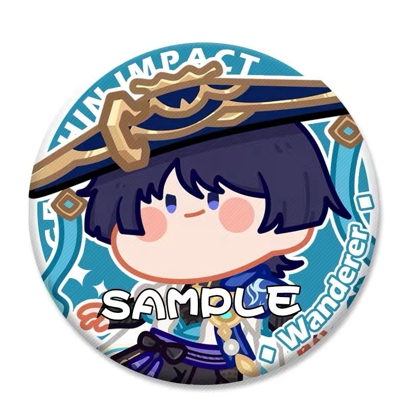 原神イメージ キャラ缶バッジ