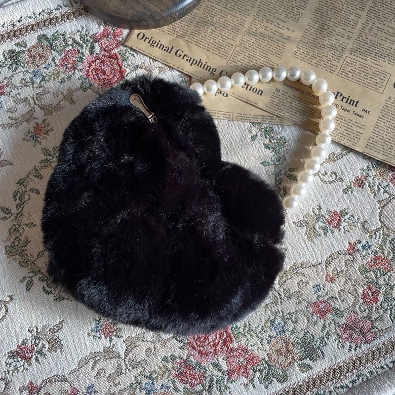 ロリータ リボン付きハートレディース バッグ