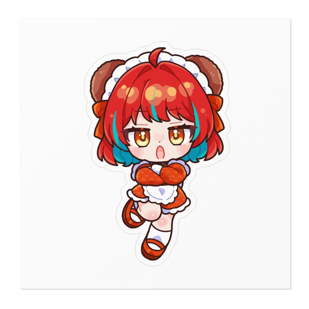 【くま耳メイド】でかシール