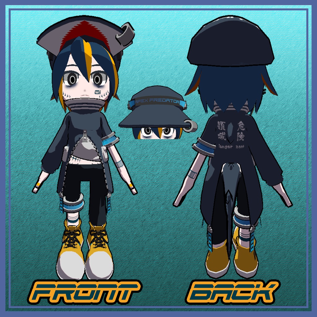 【VRC想定】カルカ【オリジナル3Dモデル】