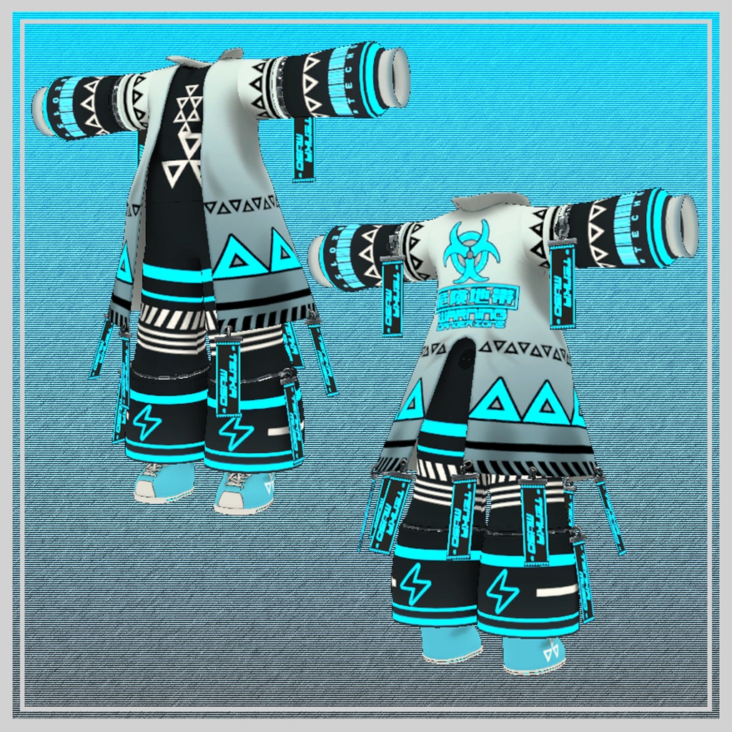 【KU_re用】テックダンスウェア【3Dモデル】