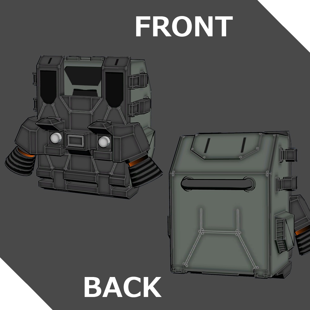 【Gfs-004ハッチリング向け】コンテナパック【オリジナル3Dモデル】