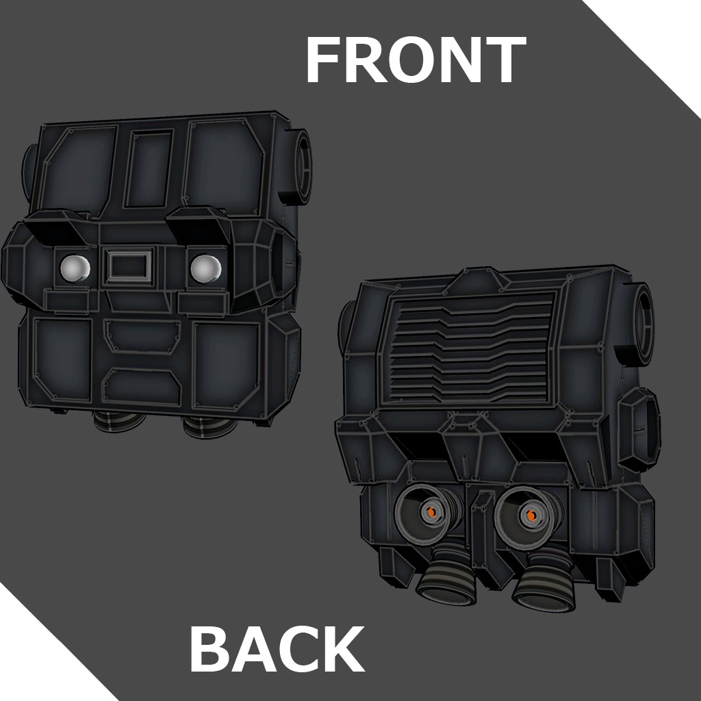 【Gfs-004ハッチリング向け】アサルトパック【オリジナル3Dモデル】