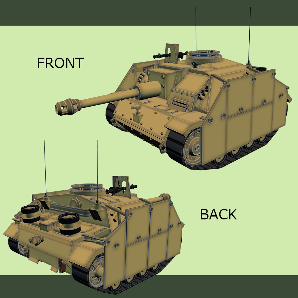 【デフォルメ戦車シリーズ】3号突撃砲G型(初期型)