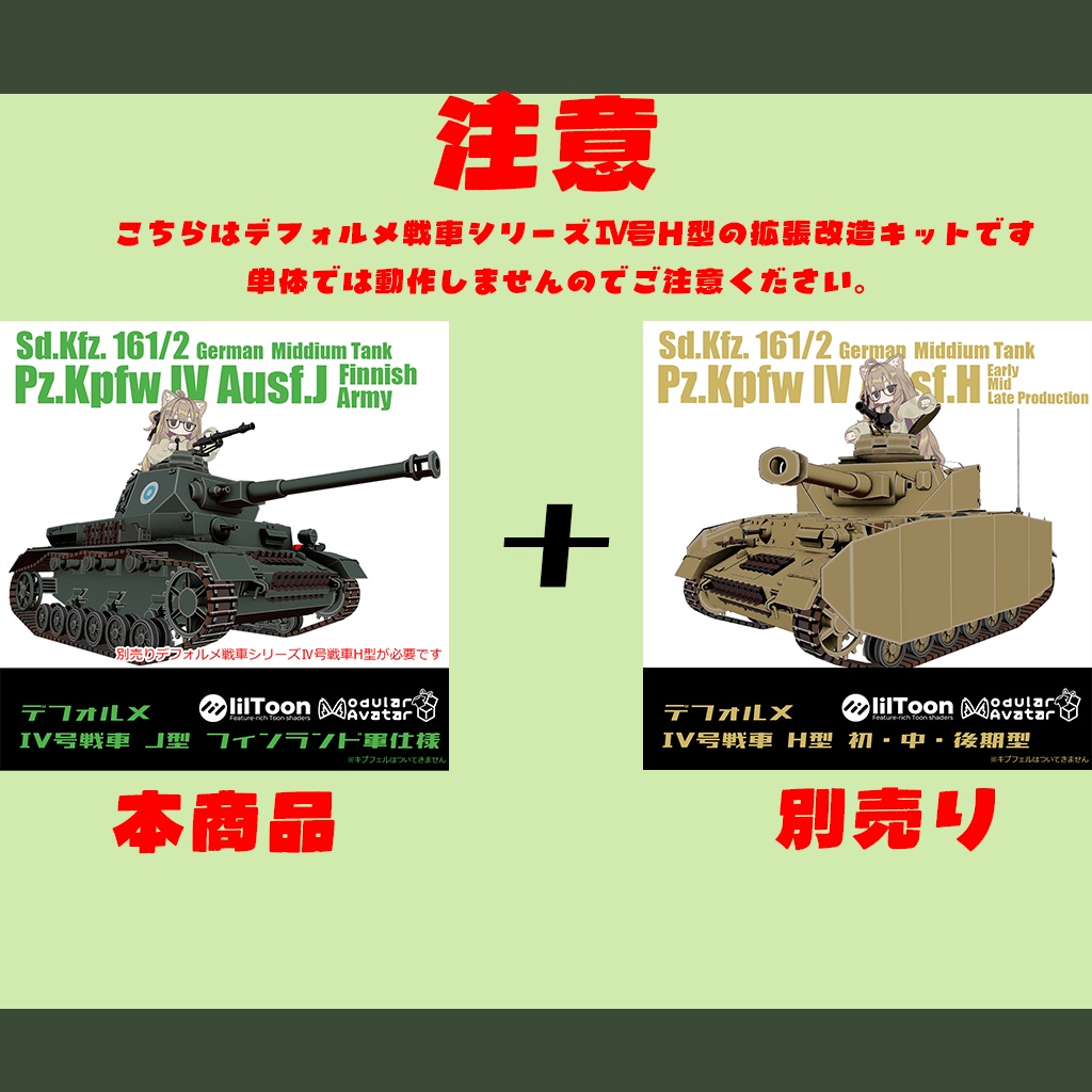 【デフォルメ戦車シリーズ】フィンランド中戦車 Ⅳ号戦車J型 フィンランド軍仕様改造キット
