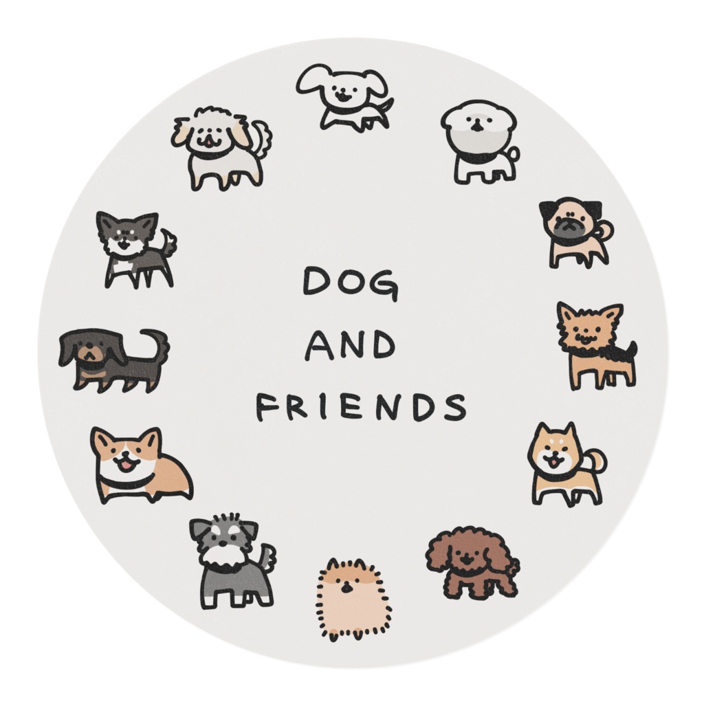 マスキングテープ(いぬとカラーのなかまたち)