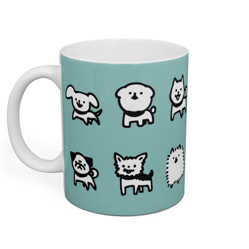 マグカップ(いぬとなかまたち)