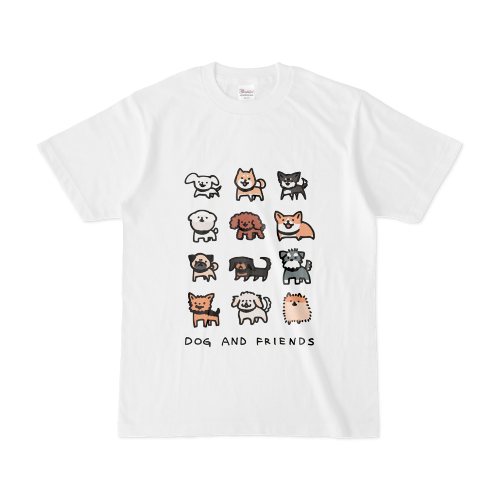 Tシャツ(いぬとカラーのなかまたち)