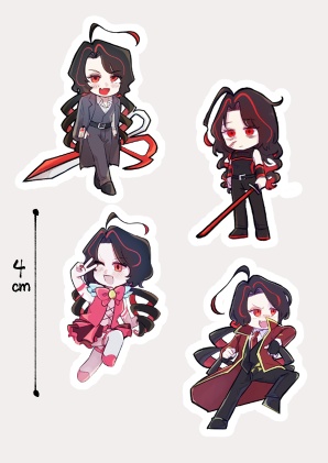 ラ・マンチャ3人組ステッカー