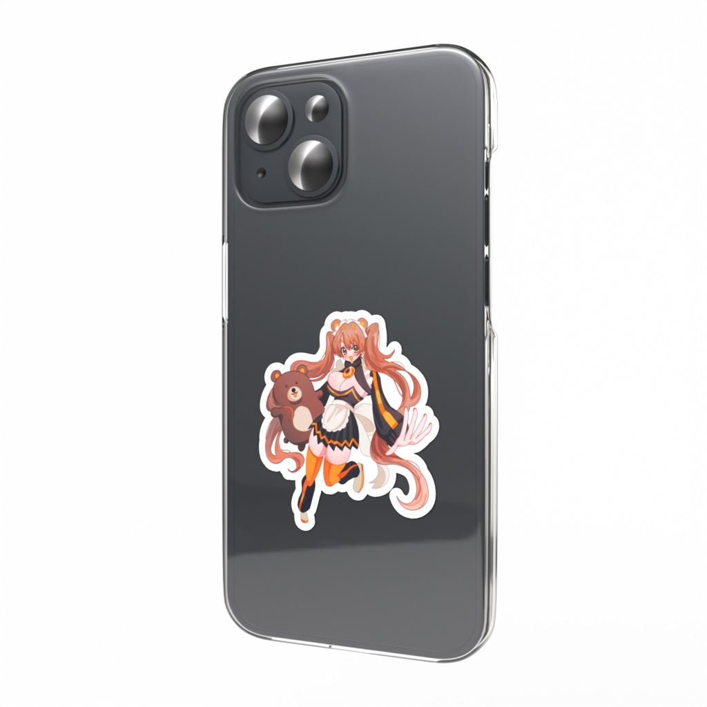 大熊のかわいいステッカー