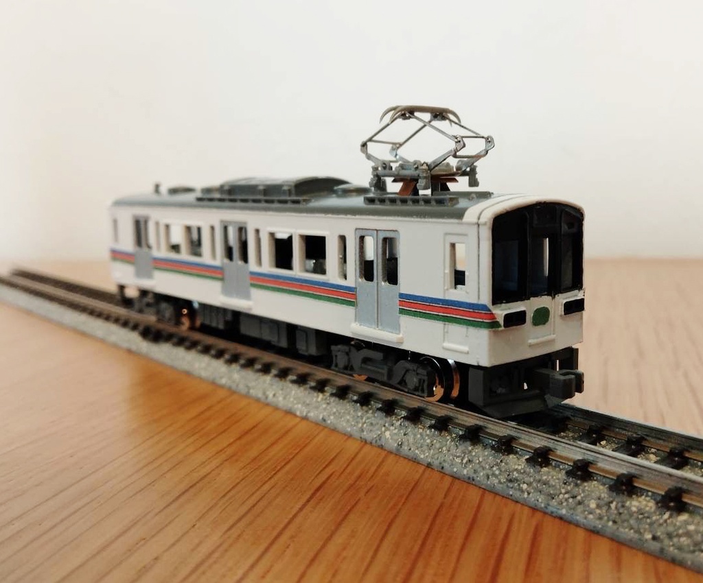 【Nゲージ】びわ湖の畔の単行電車