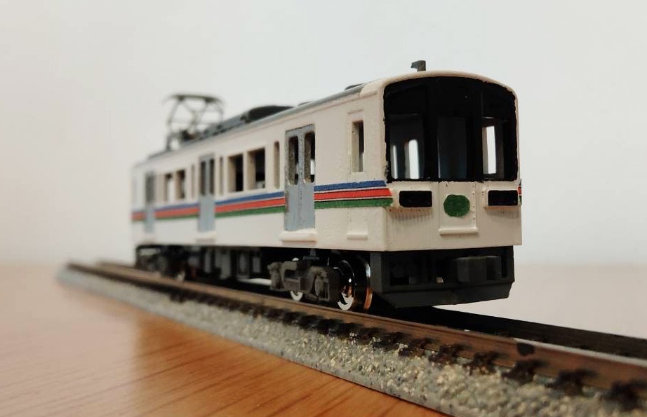 【Nゲージ】びわ湖の畔の単行電車