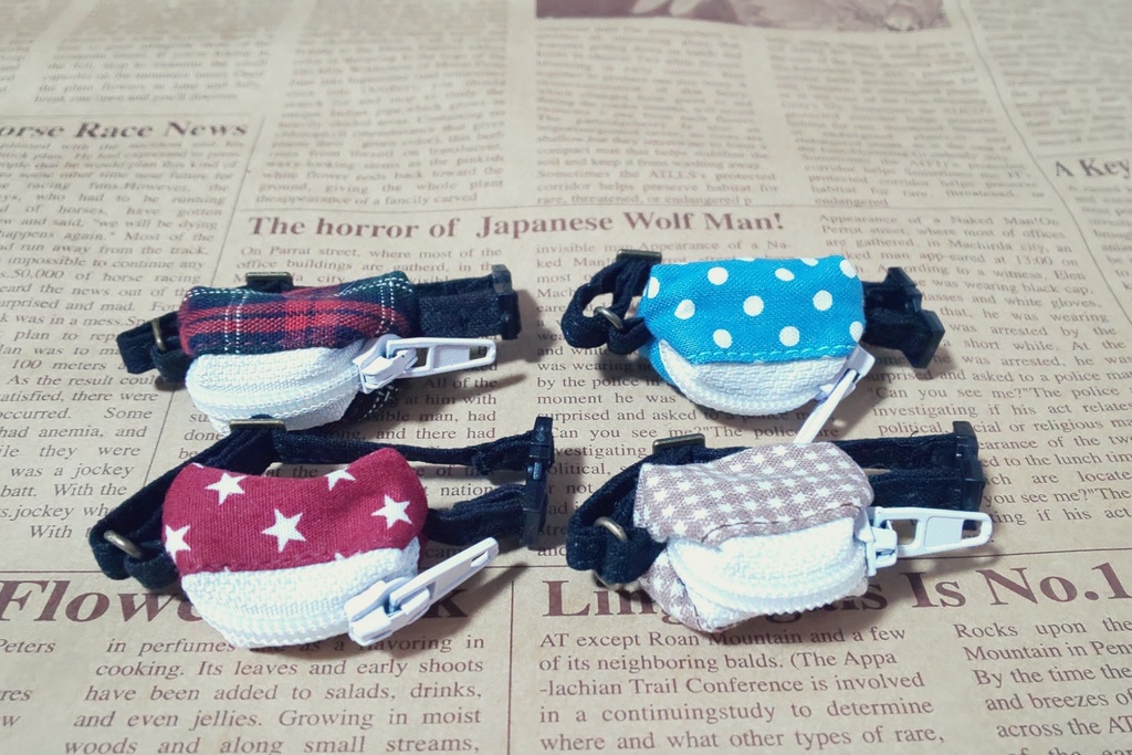 ぬい用ボディバッグ(柄入り)