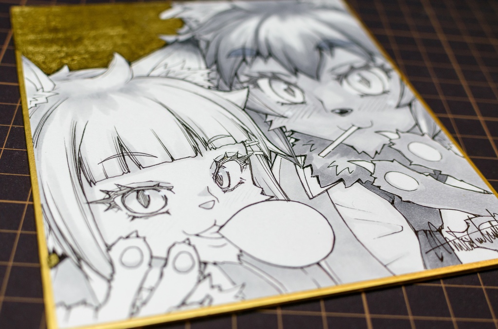 メスケモ手描き色紙 / MESUKEMO Illustration board