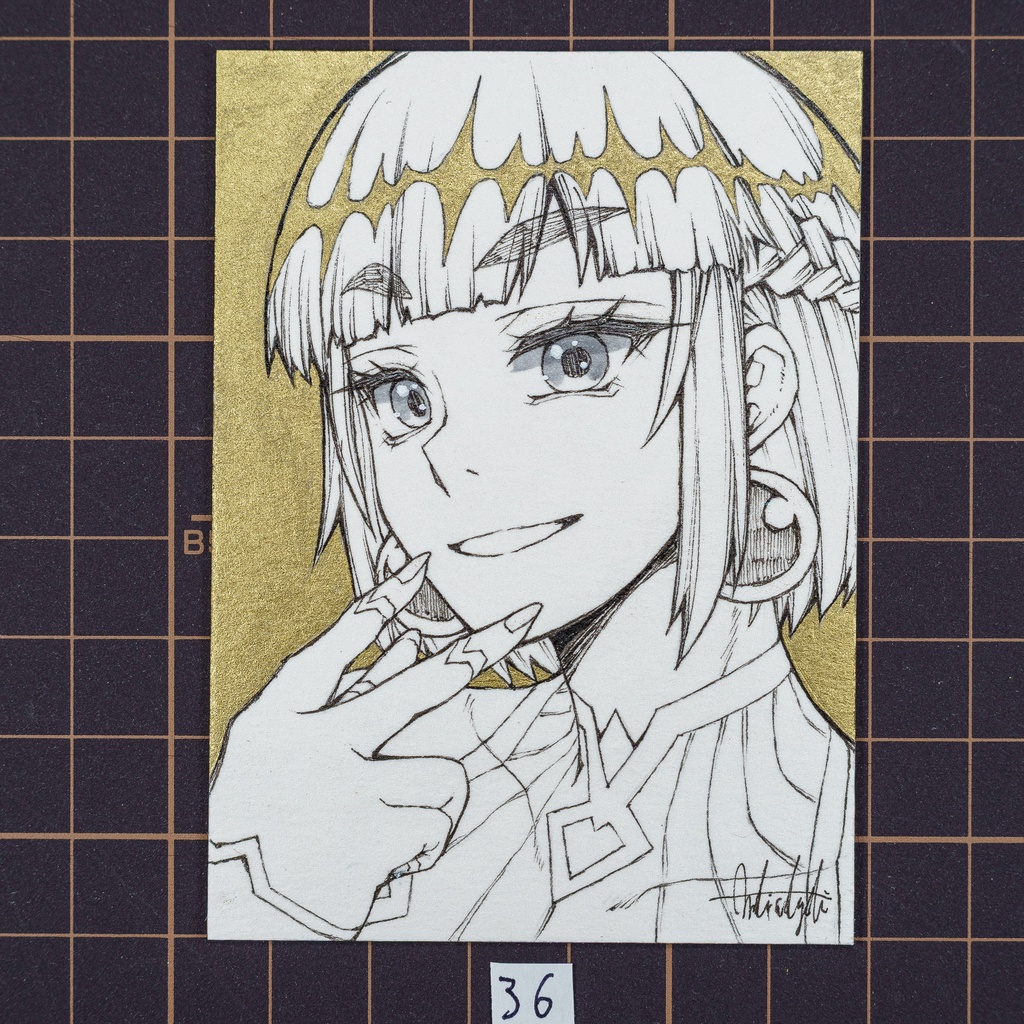 ATC 直筆イラスト 女騎士ラーエル カードNo.036