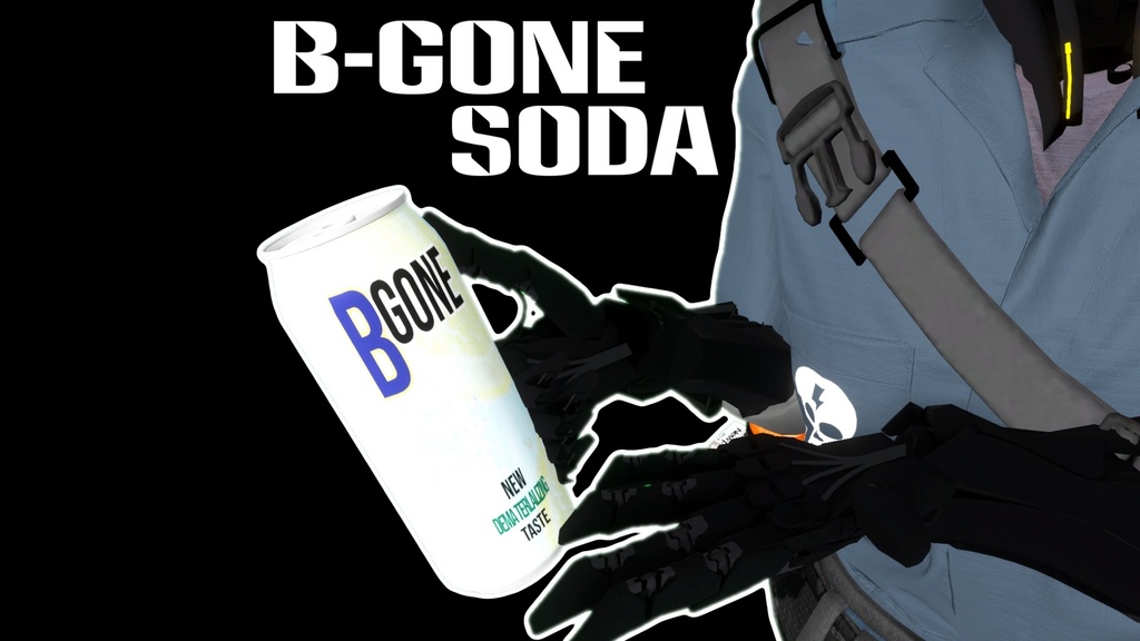 ［VRChat用］『B‐GONEソーダ』　byKAMI君（3D小道具）