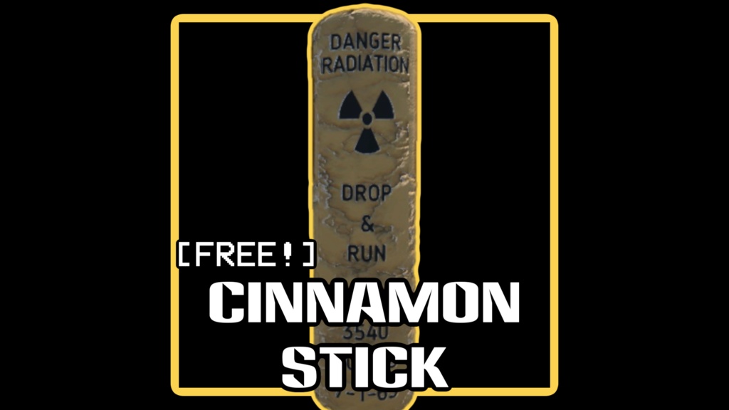 ［VRChat用］『シナモンスティック』　byKAMI君（3D小道具）