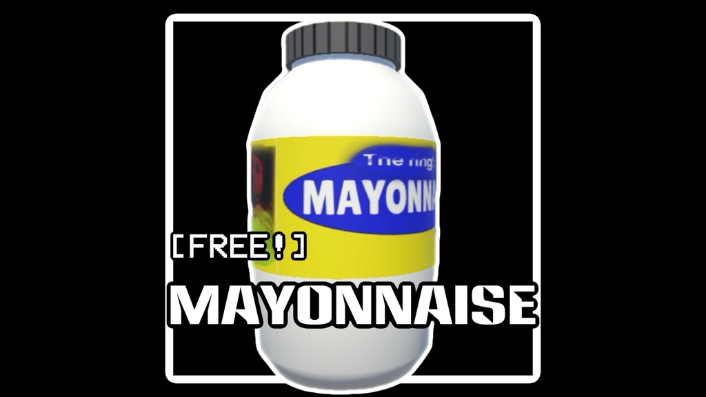 ［VRChat用］『マヨネーズ』　byKAMI君（3D小道具）