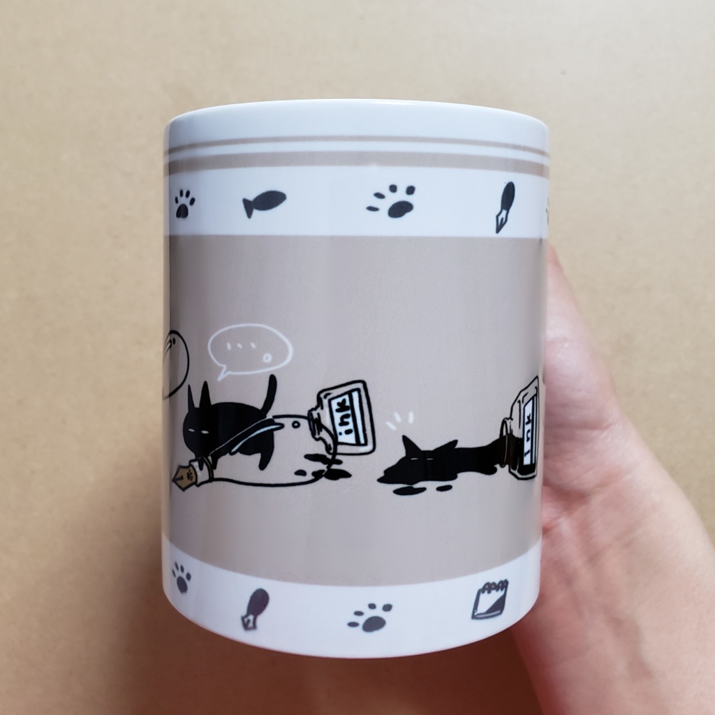 「インク猫」マグカップ