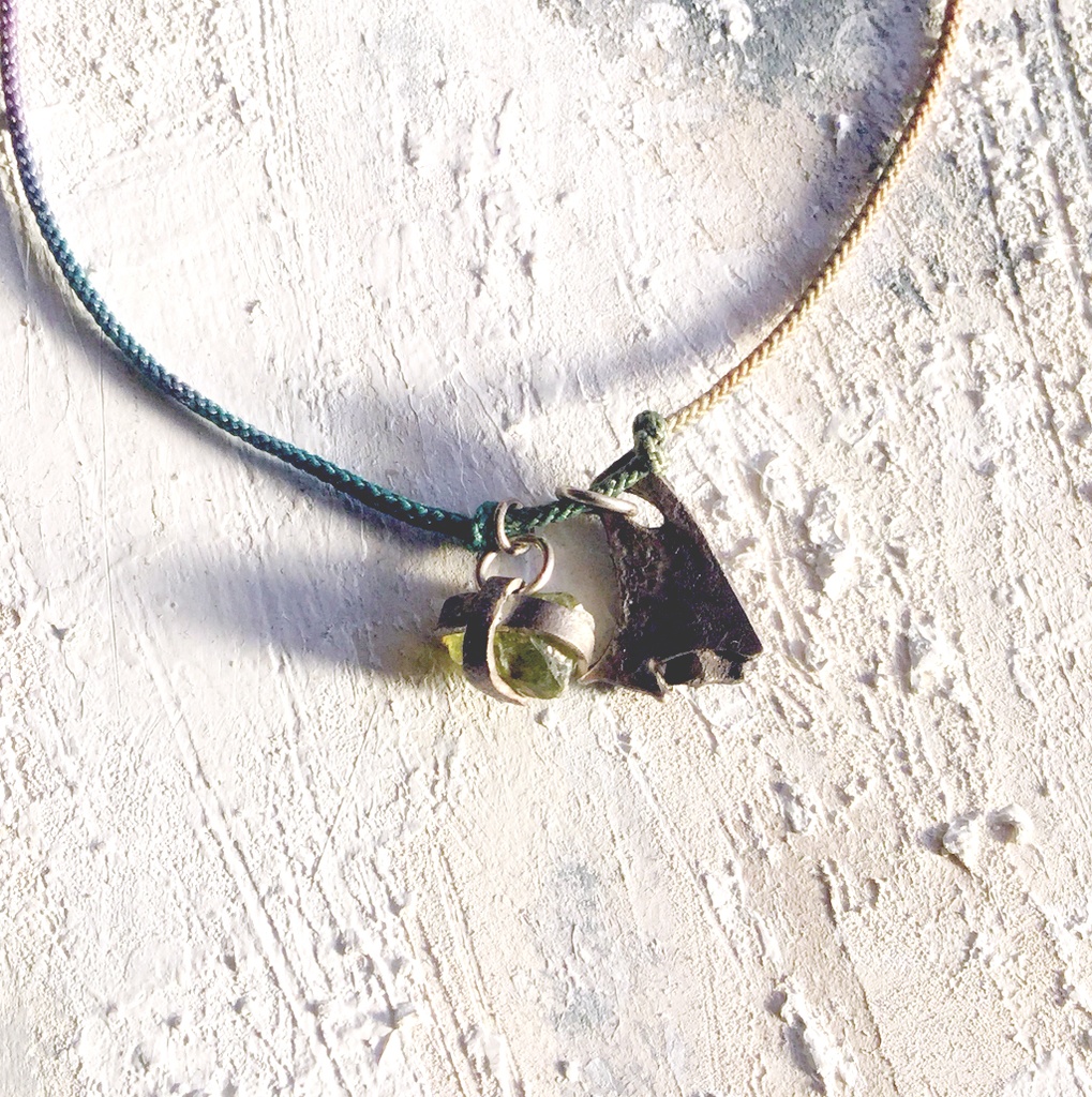 原石ネックレス ペリドット