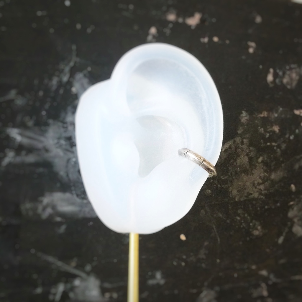 2.5□ インダストリアル シルバーイヤーカフ