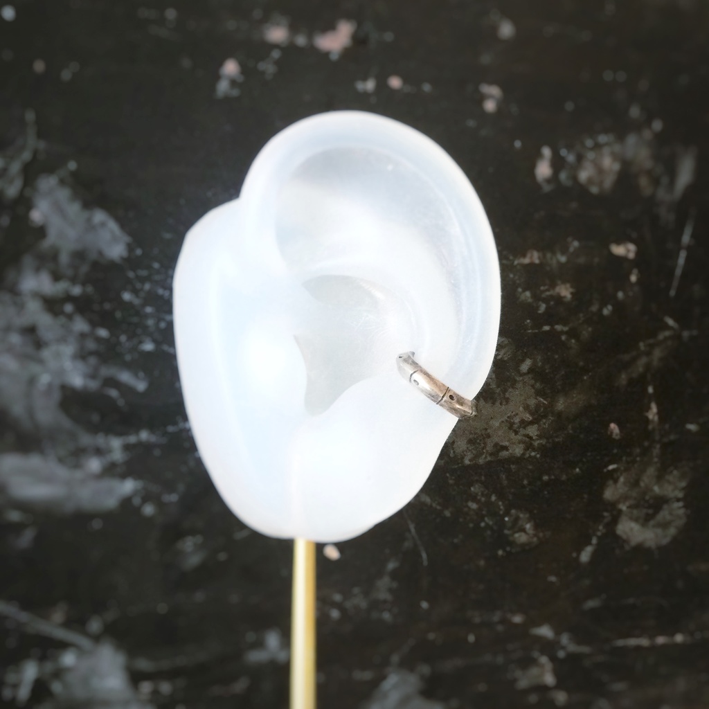 2.5□ インダストリアル シルバーイヤーカフ