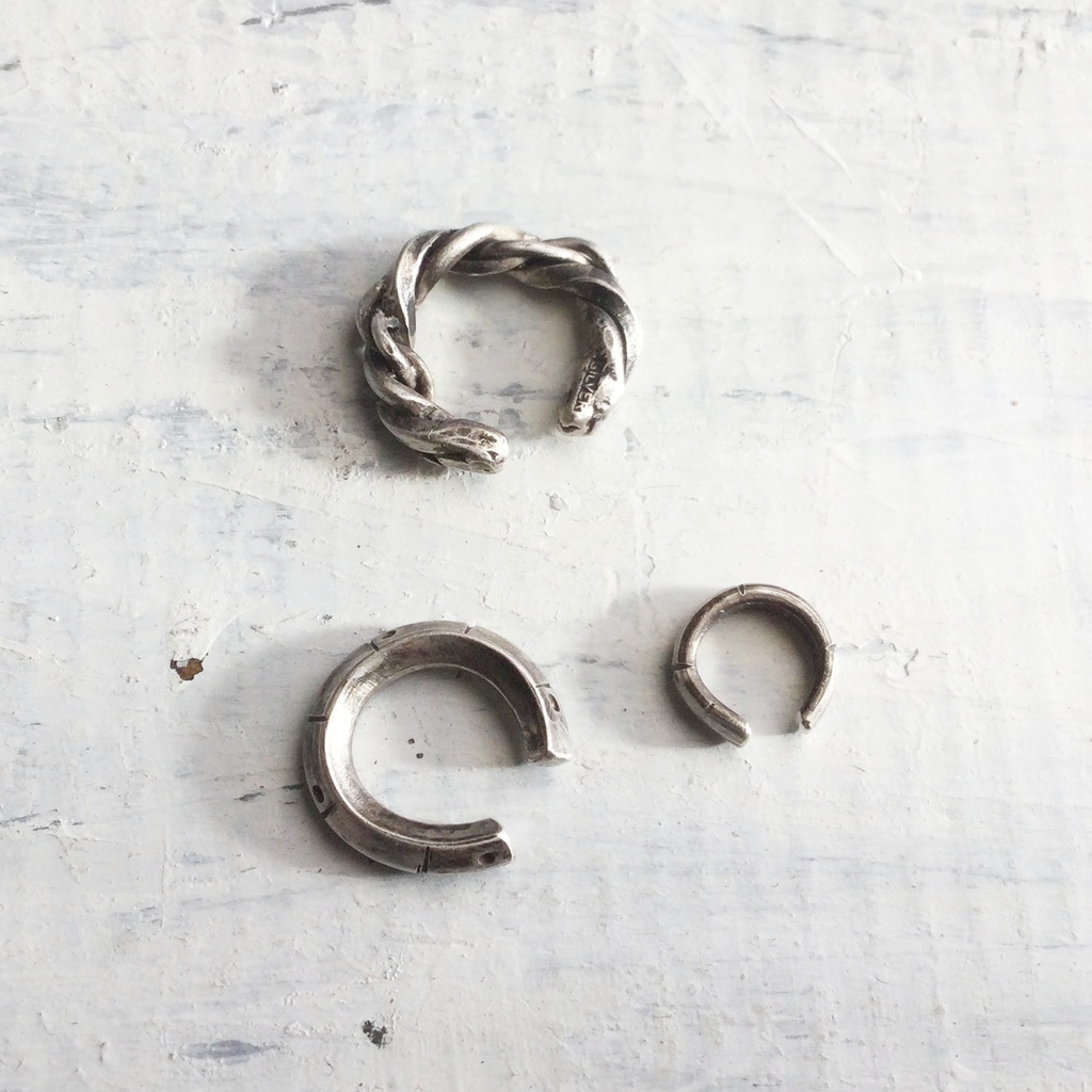 2.5□ インダストリアル シルバーイヤーカフ