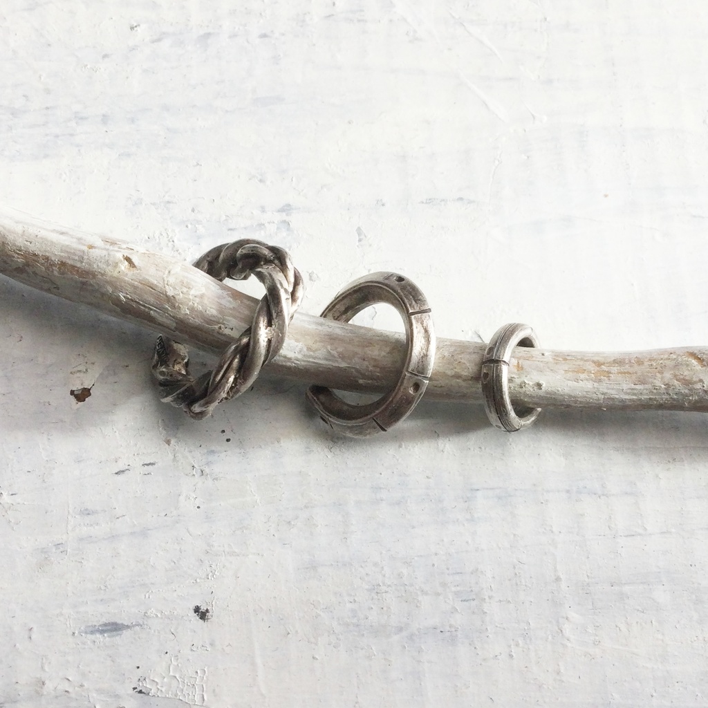 2.5□ インダストリアル シルバーイヤーカフ