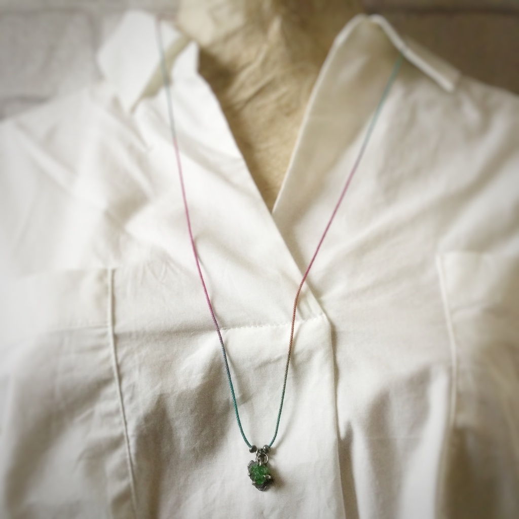 ダイオプサイト原石 チョーカー&ネックレス