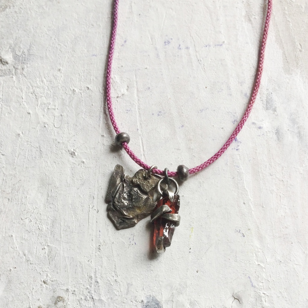 ガーネット原石 チョーカー&ネックレス