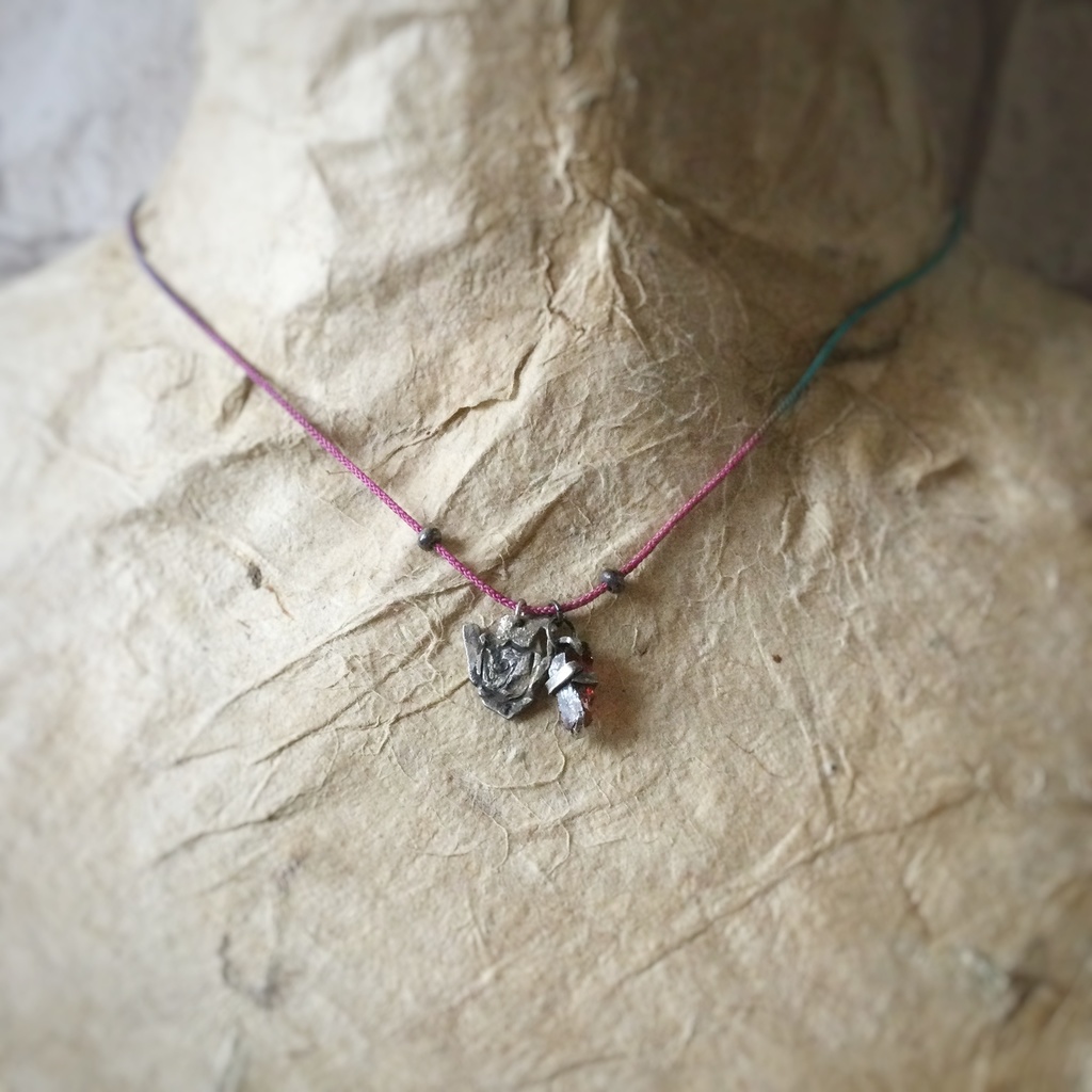 ガーネット原石 チョーカー&ネックレス