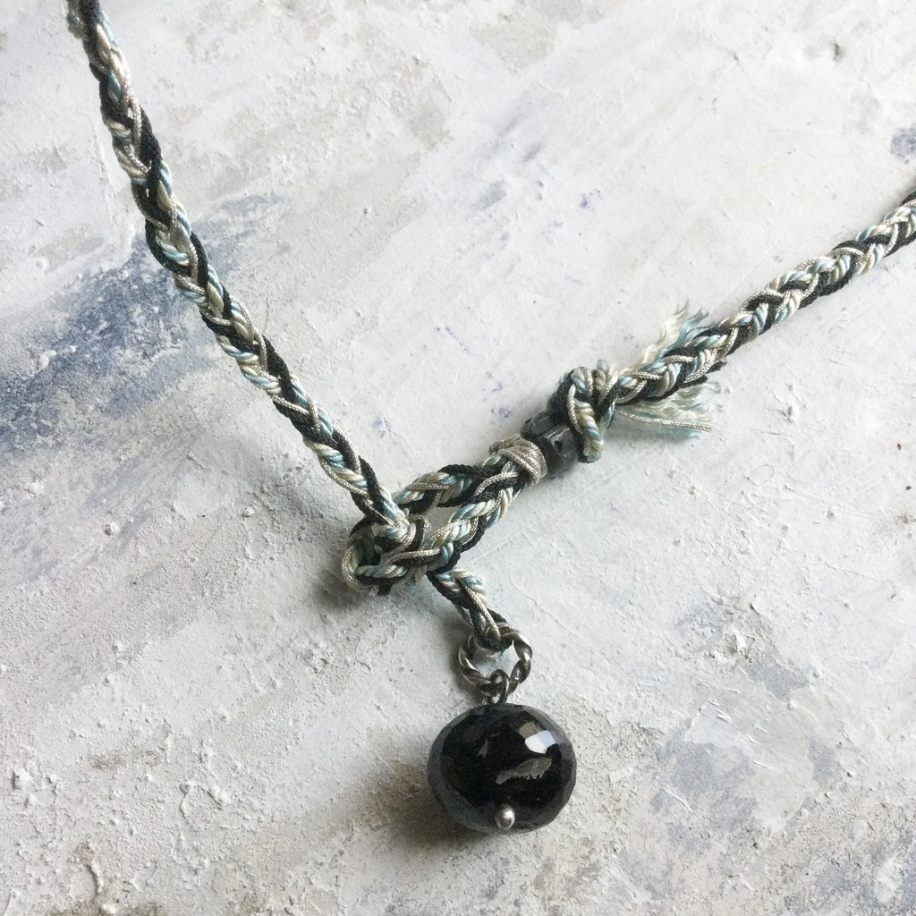 SilverのS字フック ドクロストーン アゲート