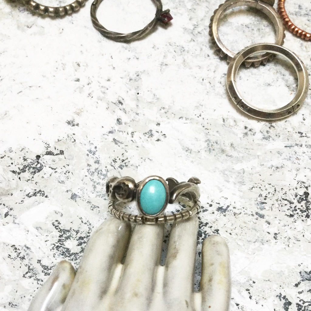 ミニジンリング ターコイズ16号