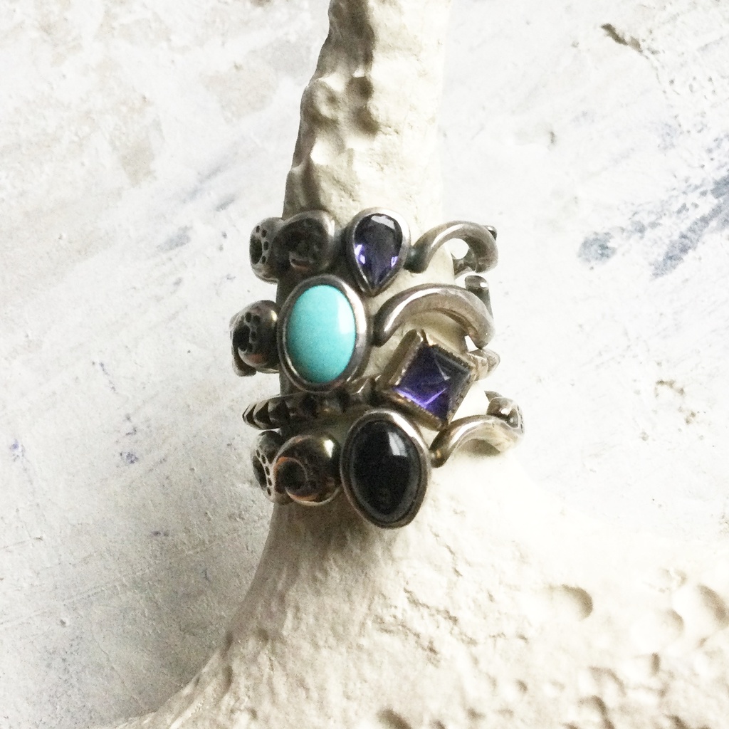 ミニジンリング ターコイズ16号