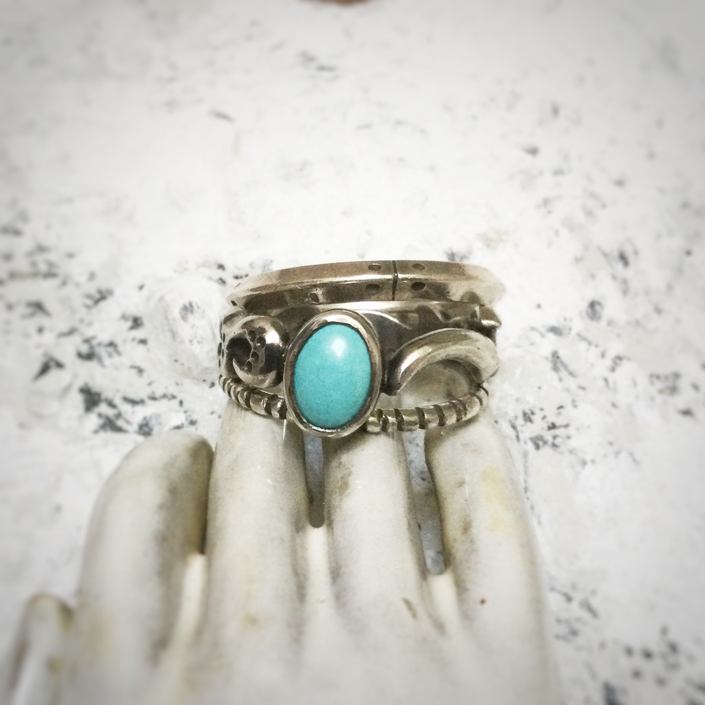 ミニジンリング ターコイズ16号