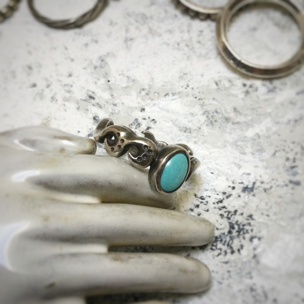 ミニジンリング ターコイズ16号