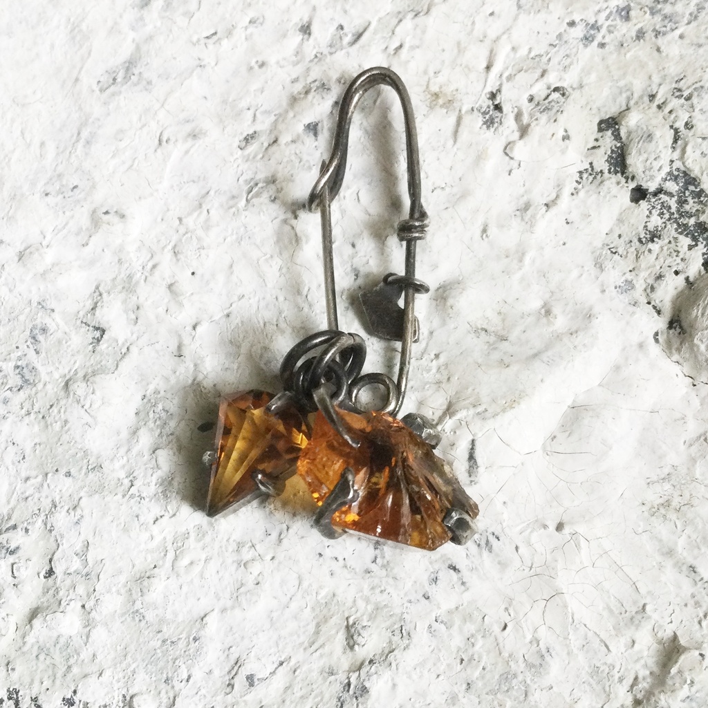 シトリンのチャーム 2個セット