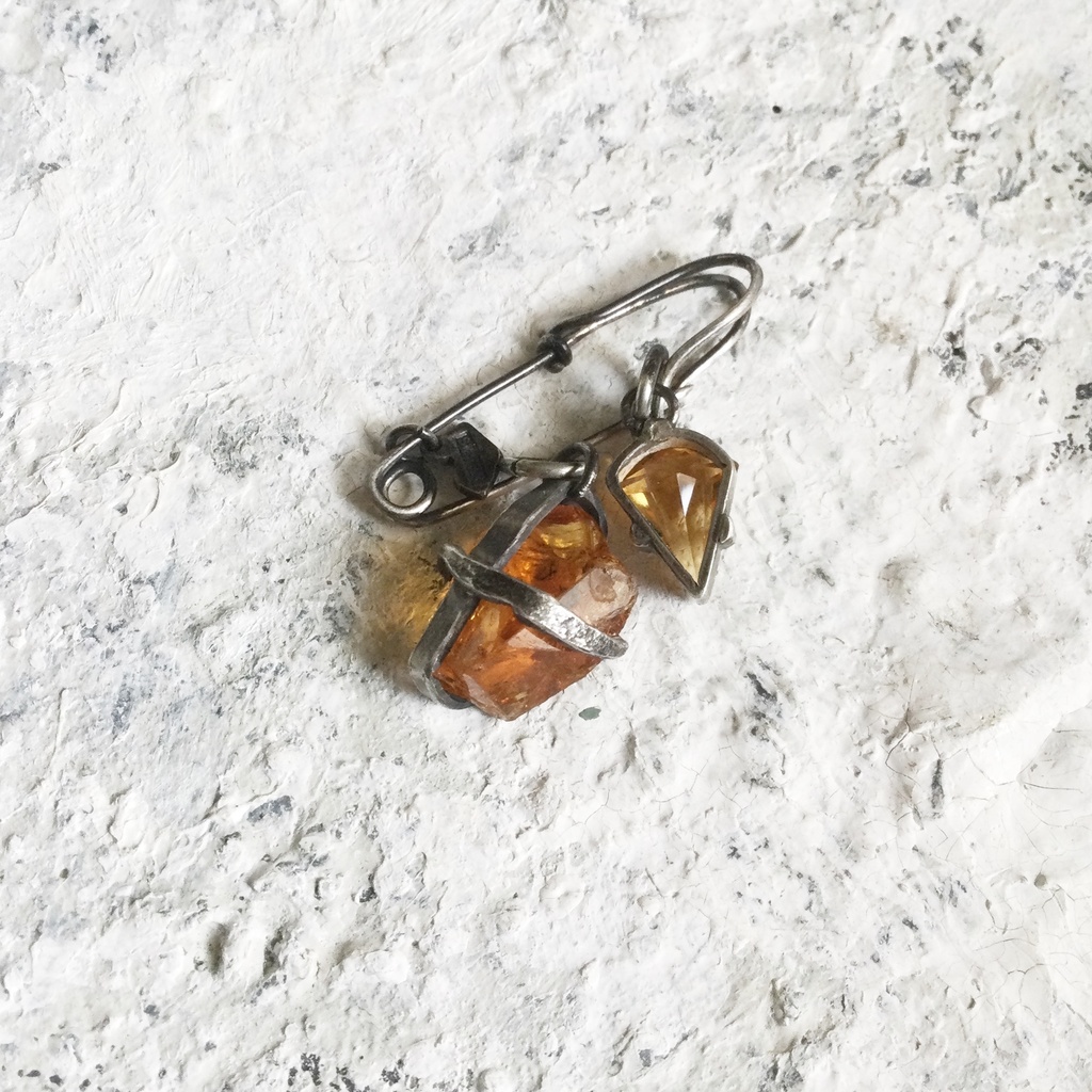 シトリンのチャーム 2個セット