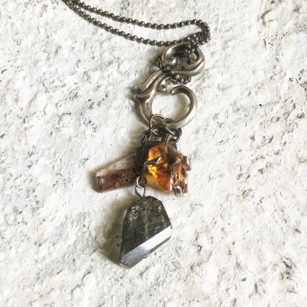 シトリンのチャーム 2個セット