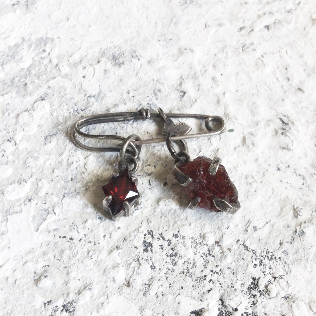 ガーネットのチャーム 2個セット