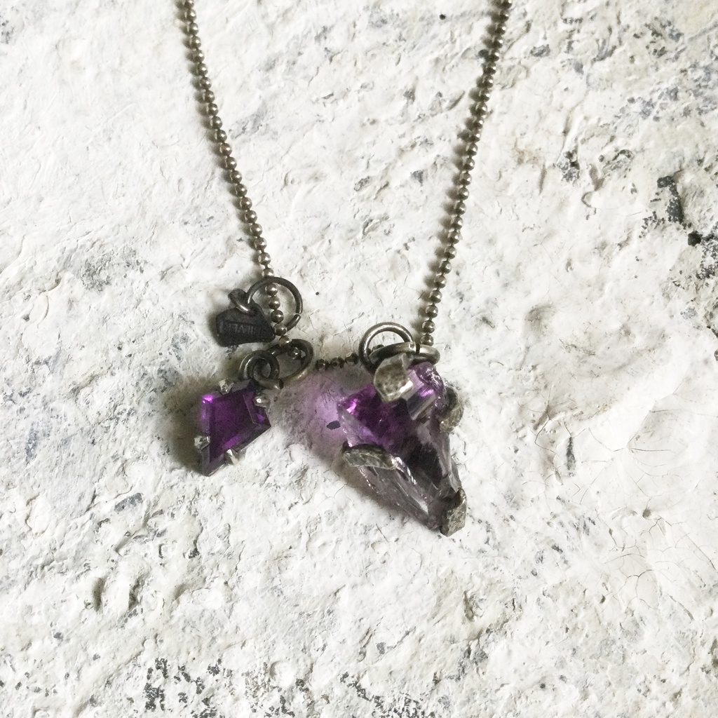 アメジストのチャーム 2個セット