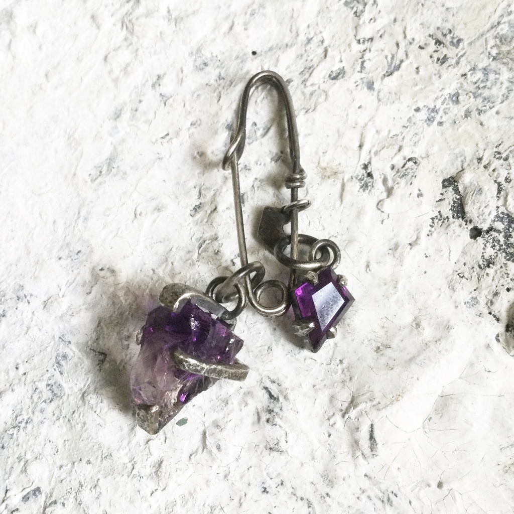 アメジストのチャーム 2個セット