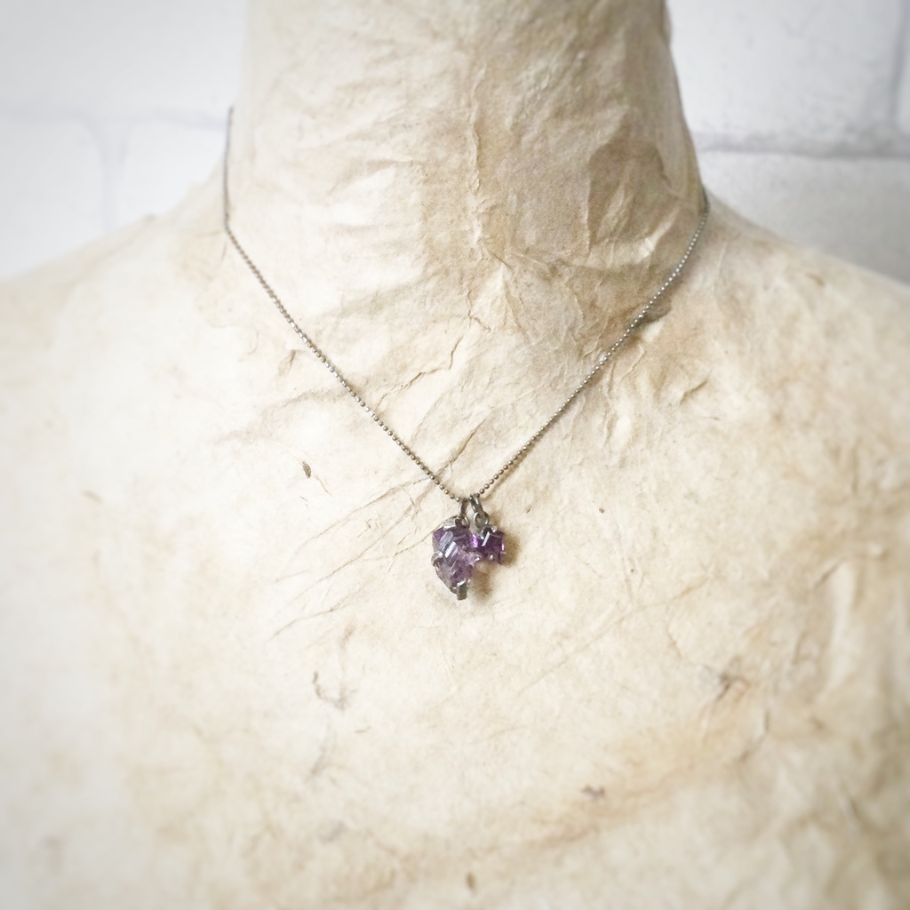 アメジストのチャーム 2個セット