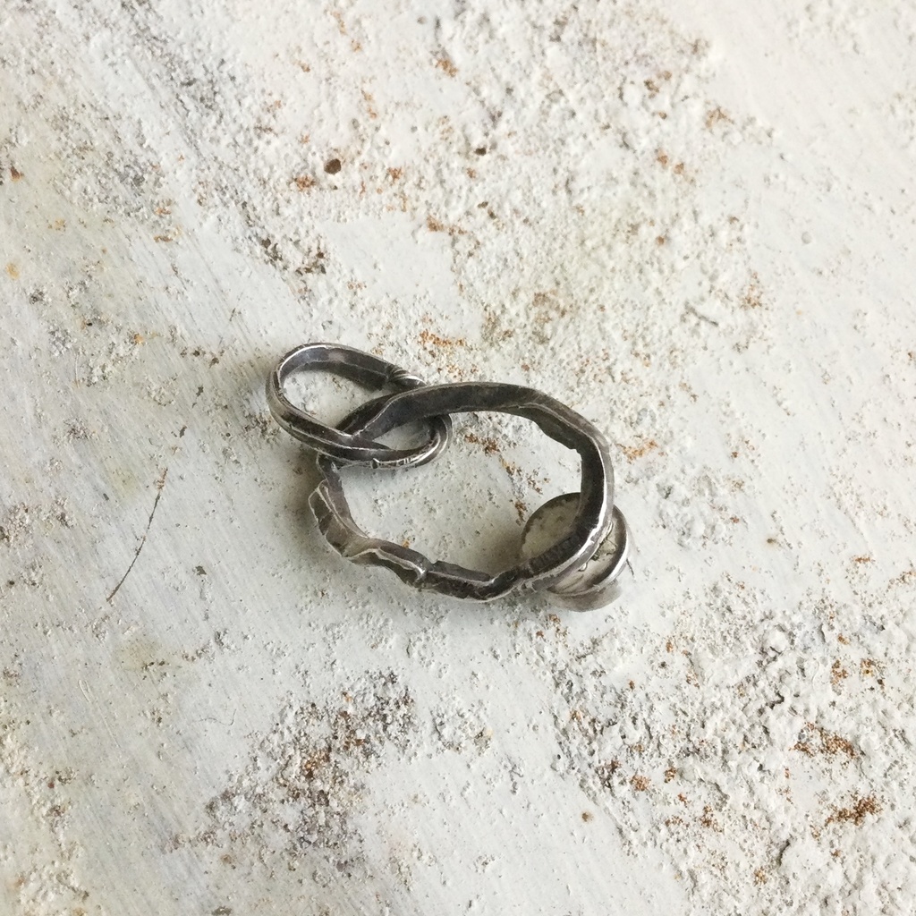 ラフツイストペンダントネックレス 淡水パール