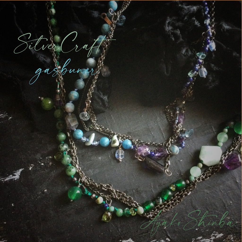 緑の石 ミックスチェーン