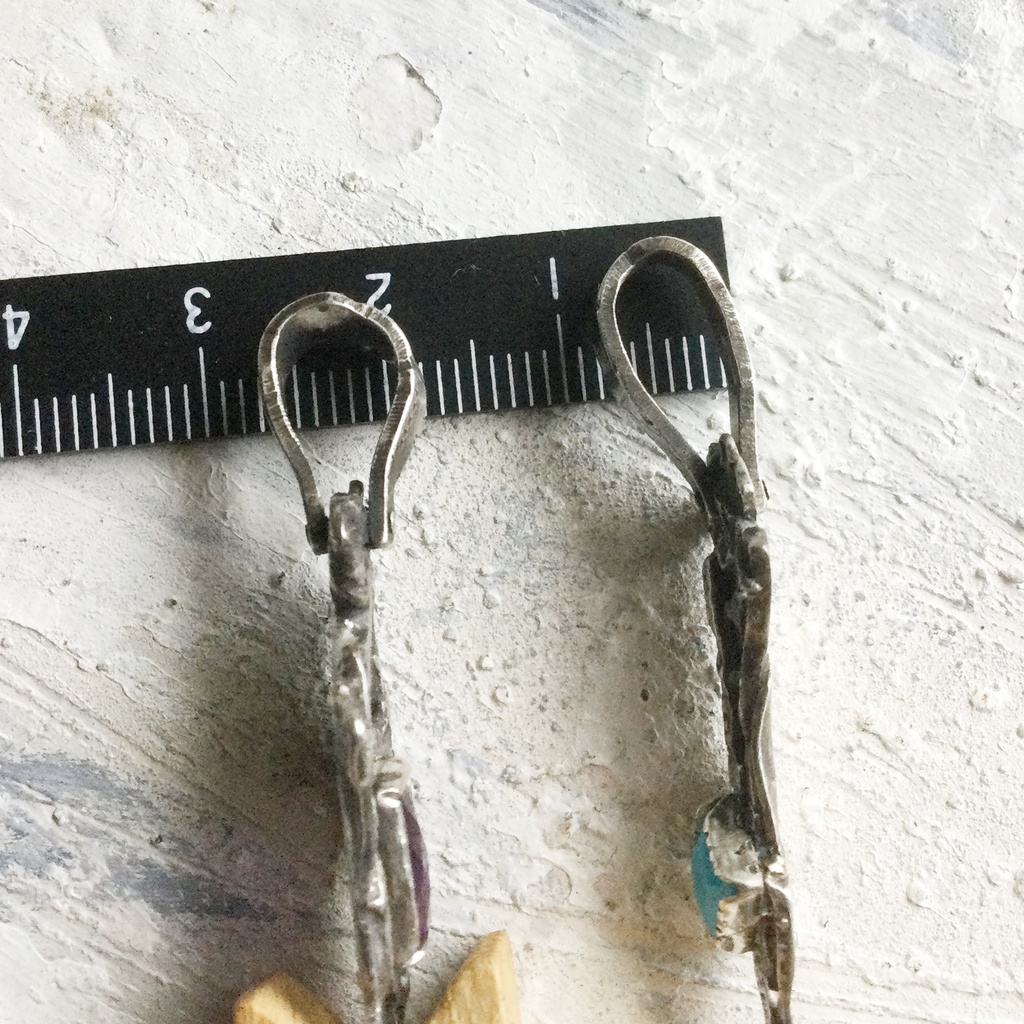 TTペンダント 長め三角 ターコイズ