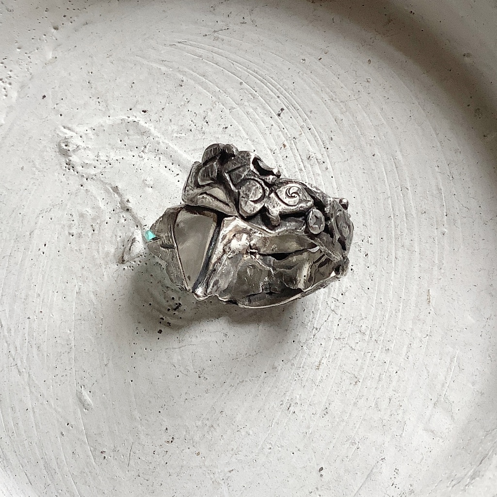 TTリング ブルーオパール 19.5号