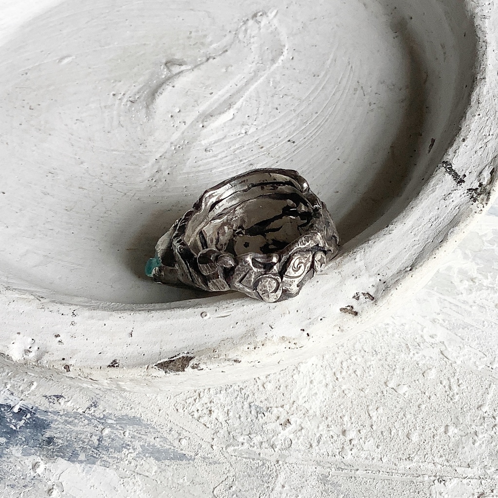 TTリング ブルーオパール 19.5号