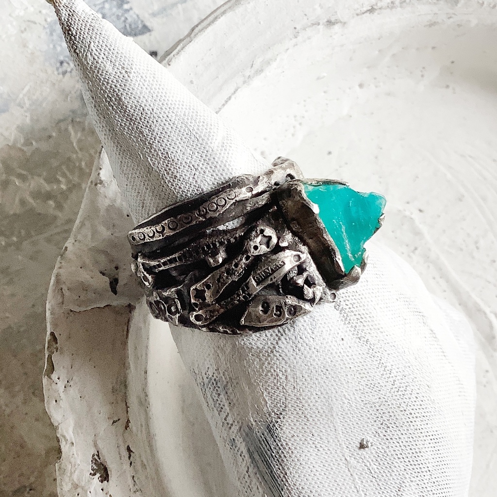 TTリング ブルーオパール 19.5号