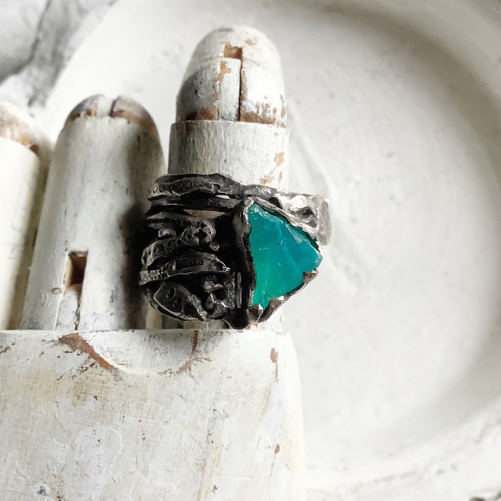 TTリング ブルーオパール 19.5号